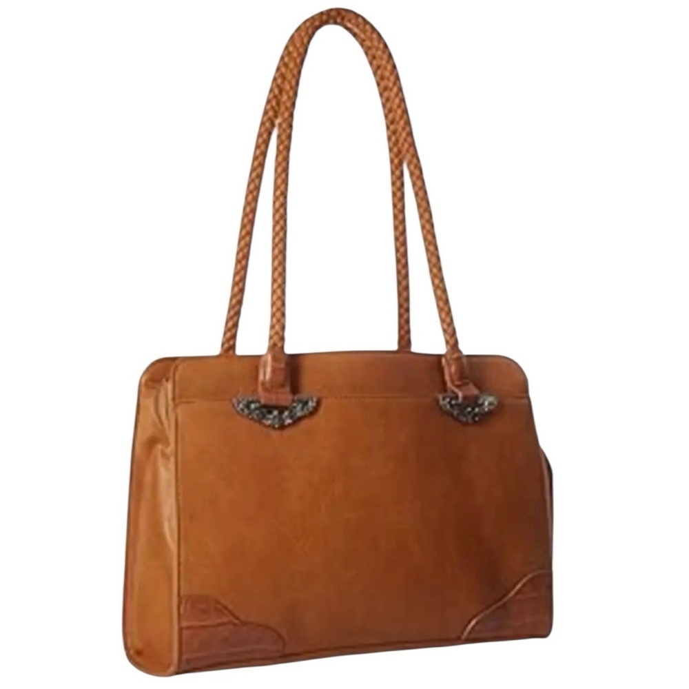 Bueno of California Brown Faux Leather Handbag NWOT